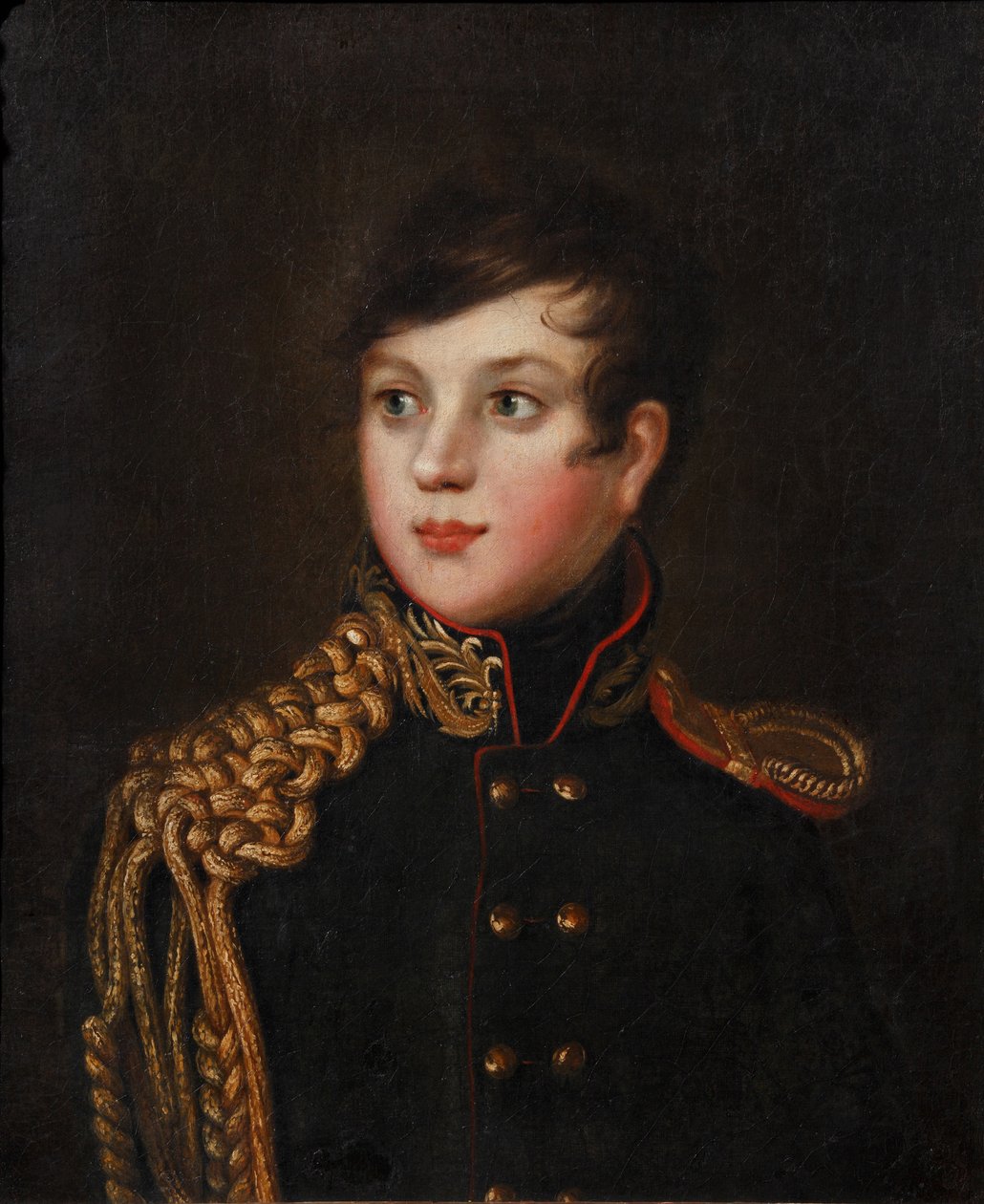 Portrett av prins Alexander Pavlovich Stroganov 1795-1814, ca 1812 av S.S. Svintsov