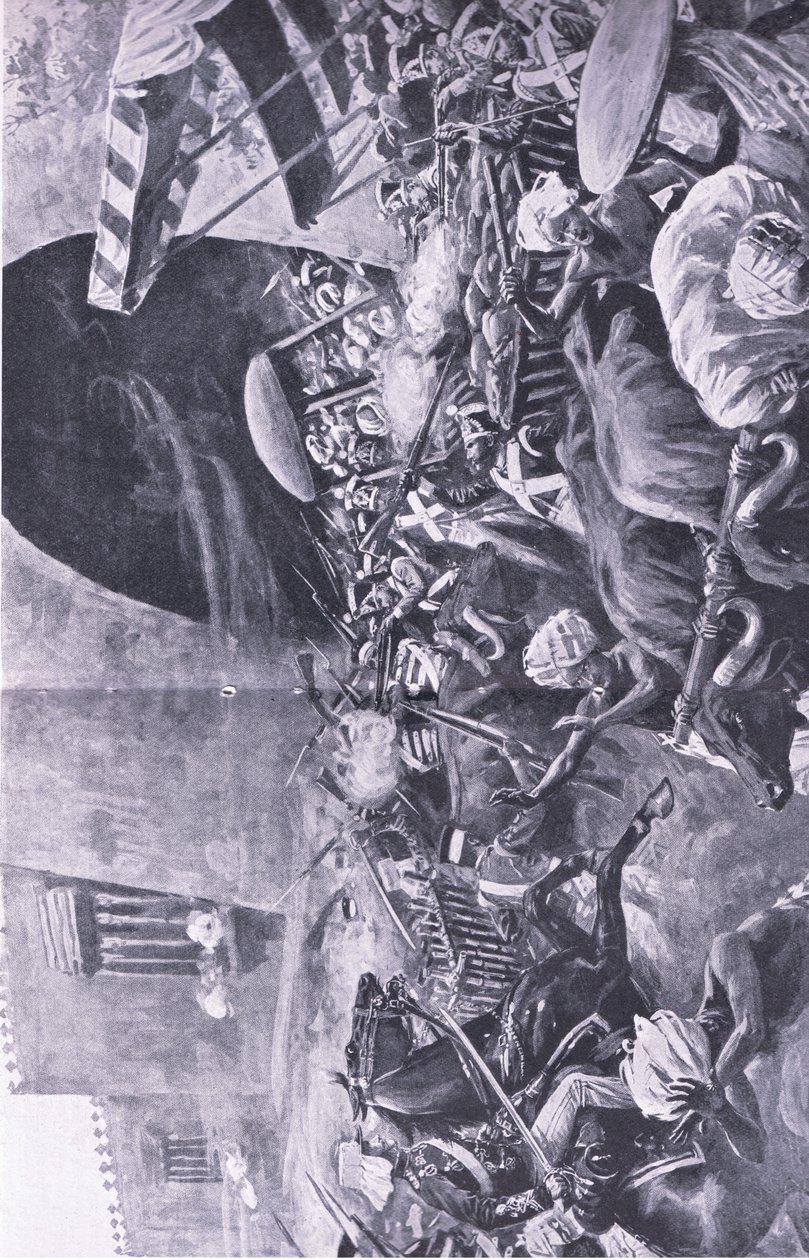 Indian Mytteri: Hvordan de kjempet for å slå ned opprøret i Hindustan, illustrasjon fra British Battles on Land and Sea, 1915 av S. Begg