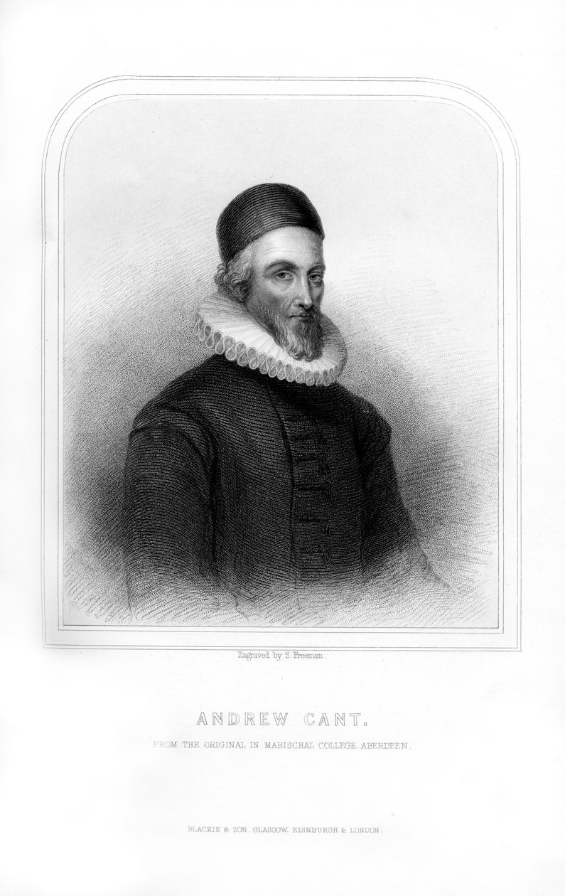 Andrew Cant, presbyteriansk minister og leder for Scottish Covenanters, 1870. av S. Freeman