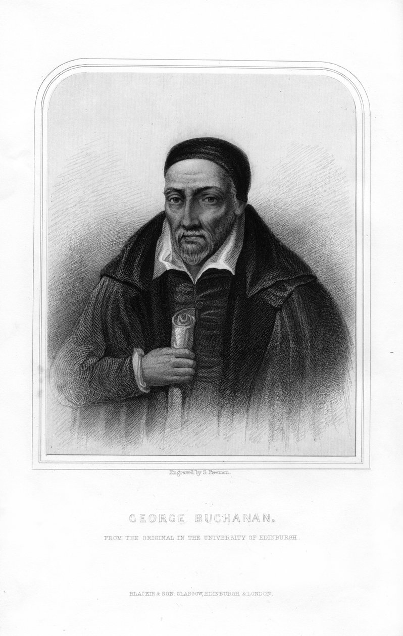 George Buchanan , skotsk historiker og humanistforsker, 1870. av S. Freeman