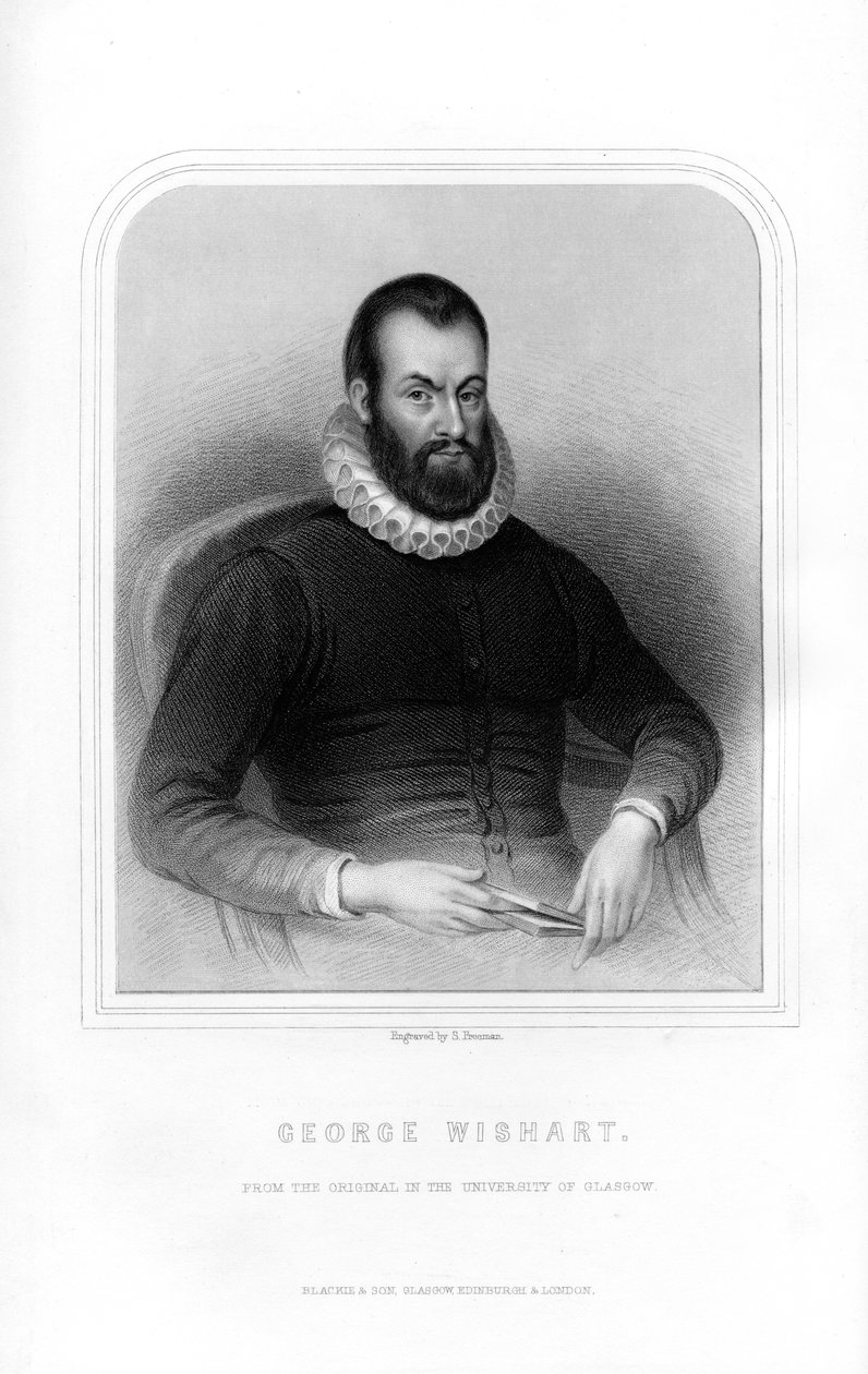 George Wishart , skotsk religiøs reformator og protestantisk martyr, 1870 av S. Freeman