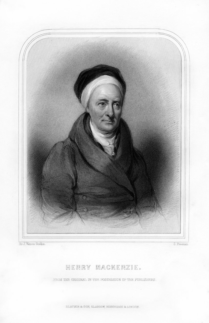 Henry Mackenzie , skotsk romanforfatter og diverse forfatter, 1870. av S. Freeman