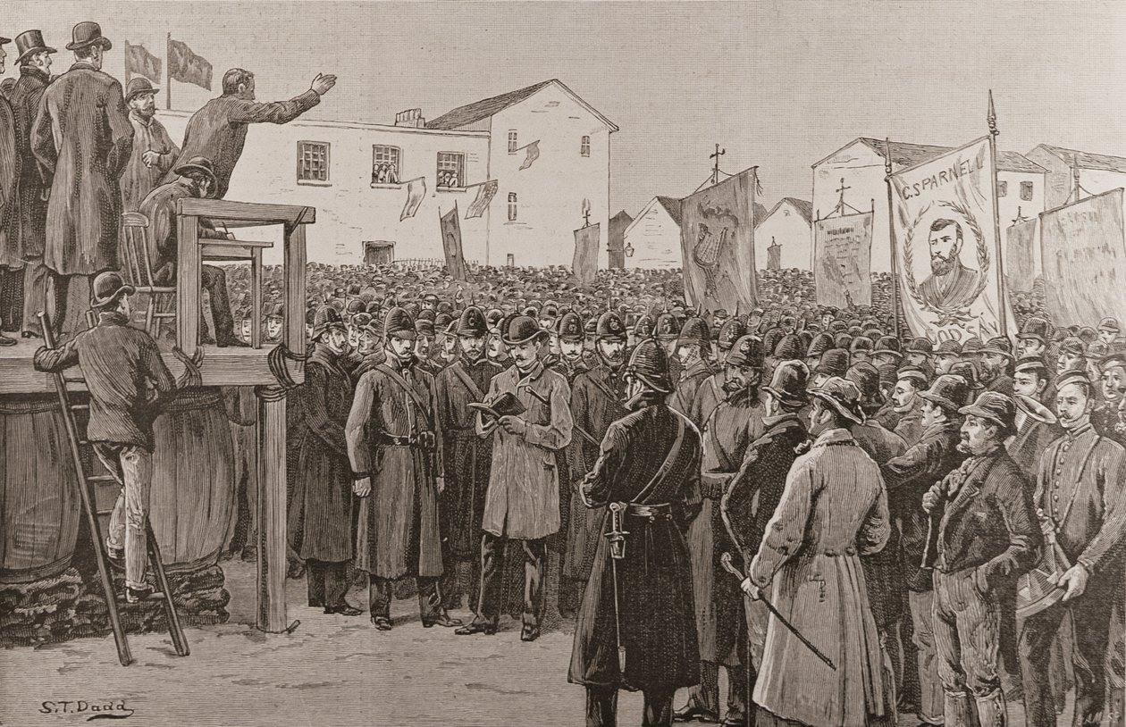 Constabulary Guarding a Government Reporter på et 