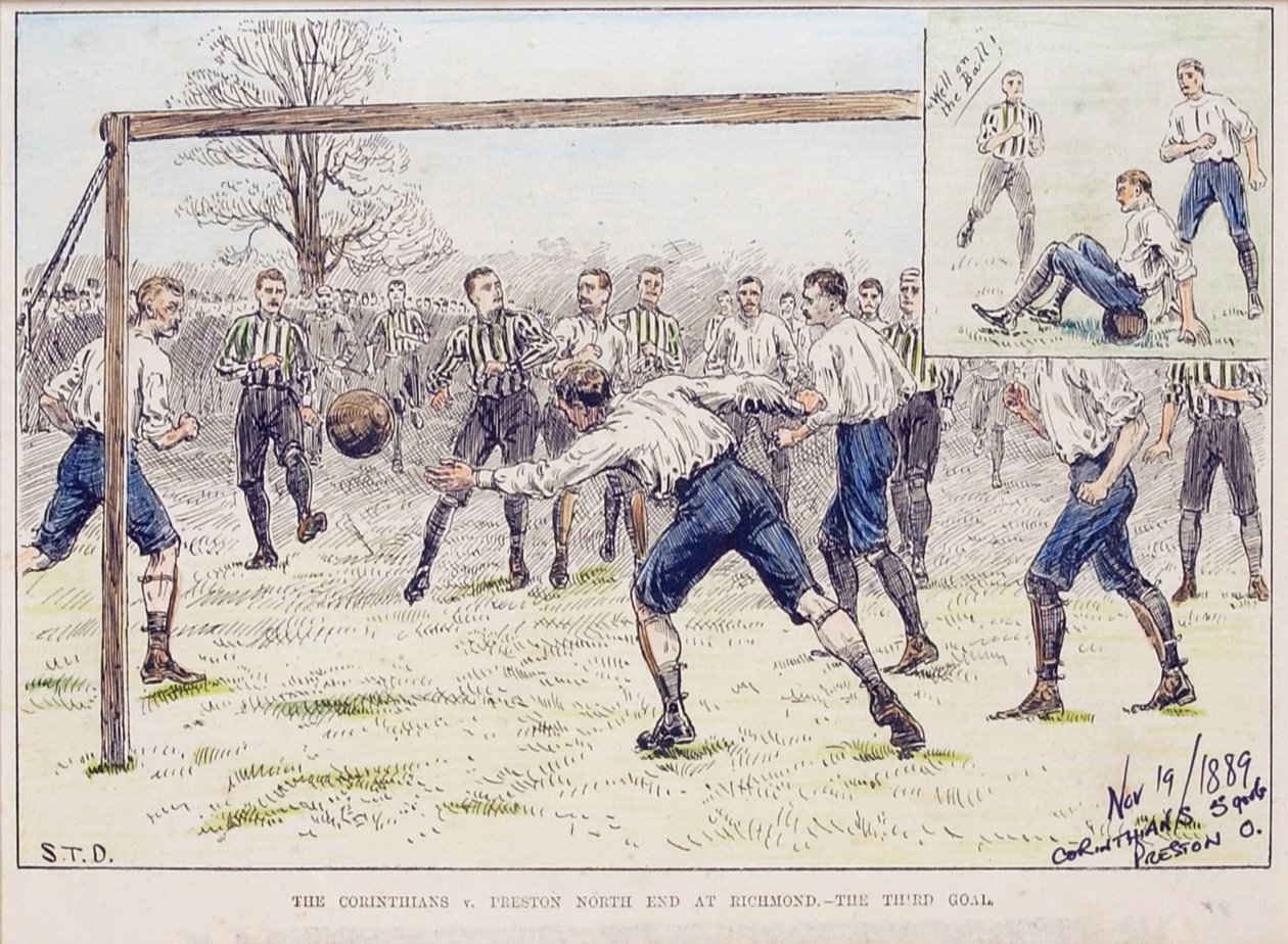The Corinthians vs. Preston North End i Richmond - Det tredje målet, fra 