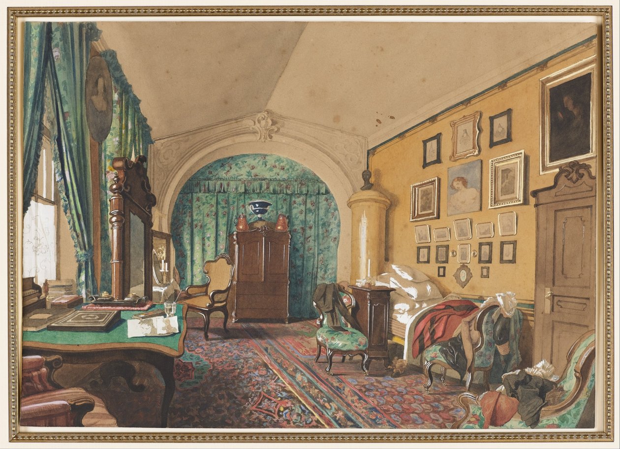 Interiør i en manns stue av S. Tolstoi