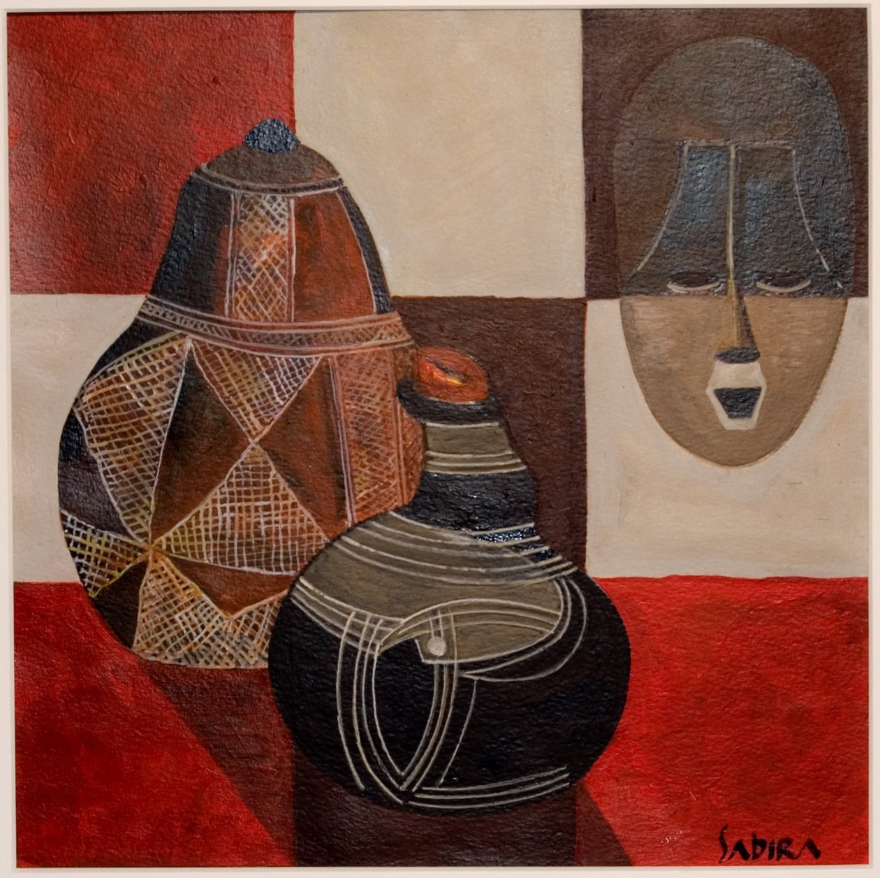 Nywa, 2007 (gouache og akryl) av Sabira Manek