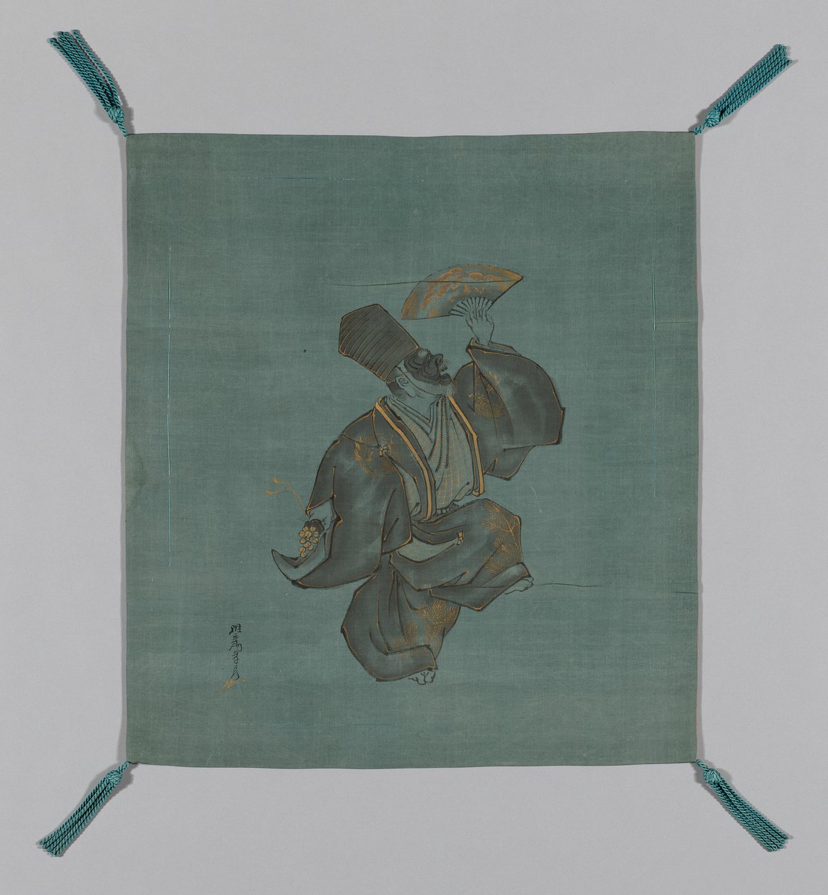 Fukusa Gift Cover, Japan, sen Edo-periode 1789-1868, tidlig på 1800-tallet av Saeki Ganryô