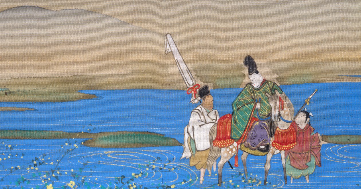 Six Jewel Rivers Mu-Tamagawa, ca. 1839. av Sakai Oho