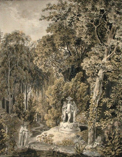 Idyllisk landskap av Salomon Gessner