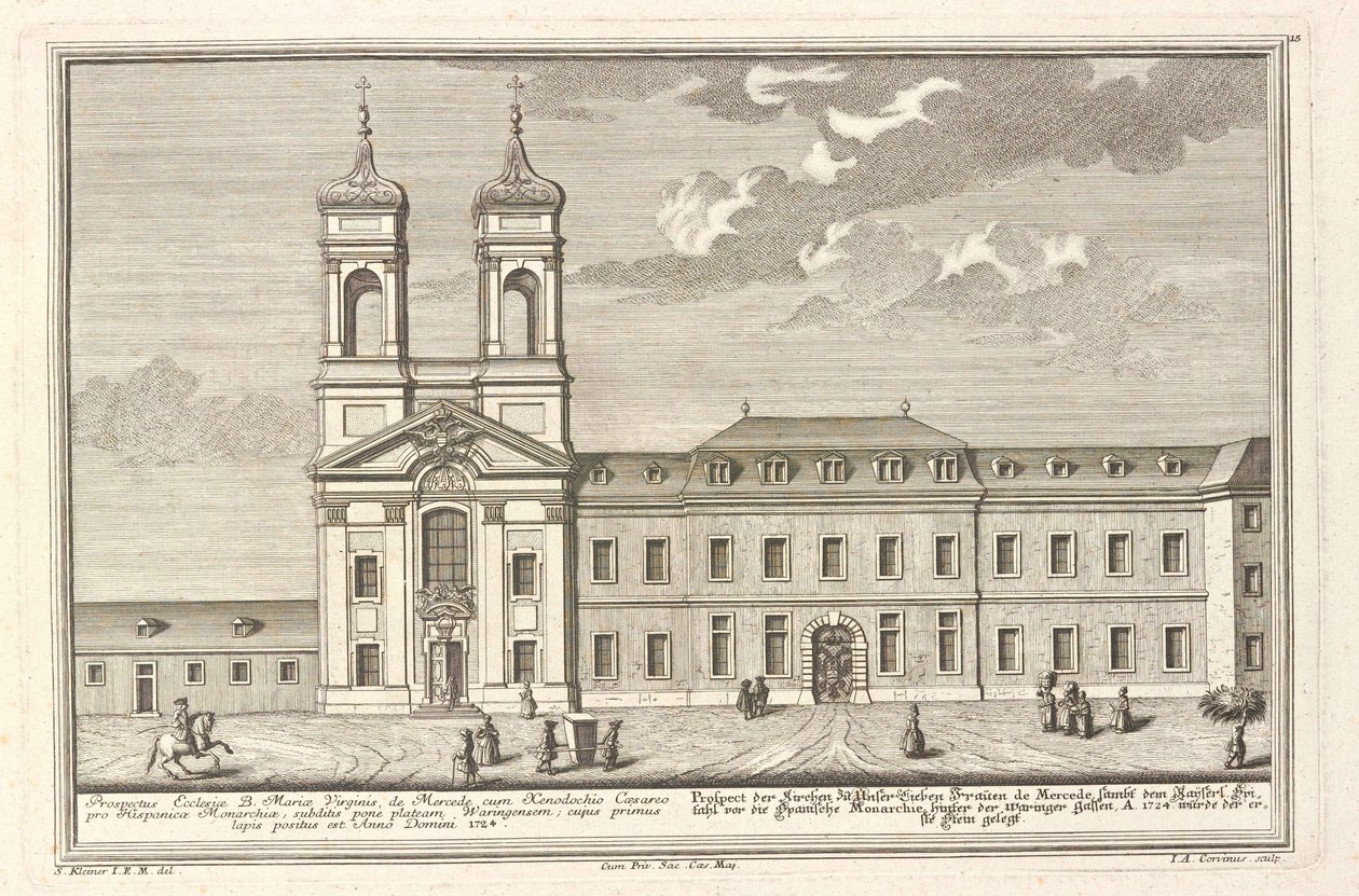 Det spanske sykehuset og kirken Santa Maria de Mercede av Salomon Kleiner