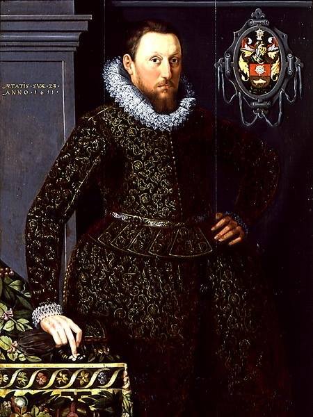 Portrett av Jacob Cornelisz Nobel, 1611 (par 212574) av Salomon Mesdach