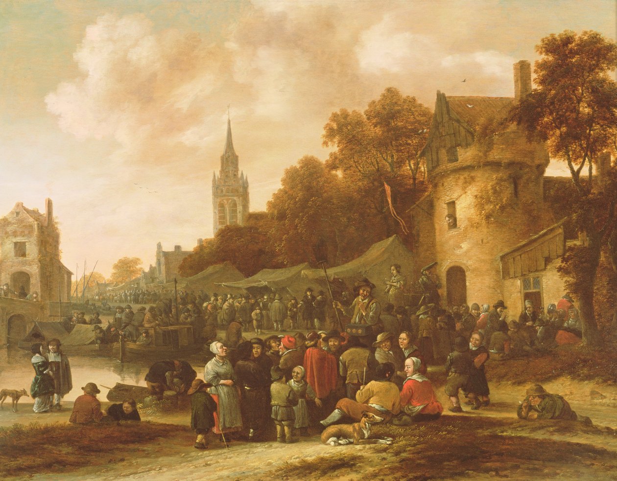 Landsbymessen, 1600-tallet av Salomon Rombouts