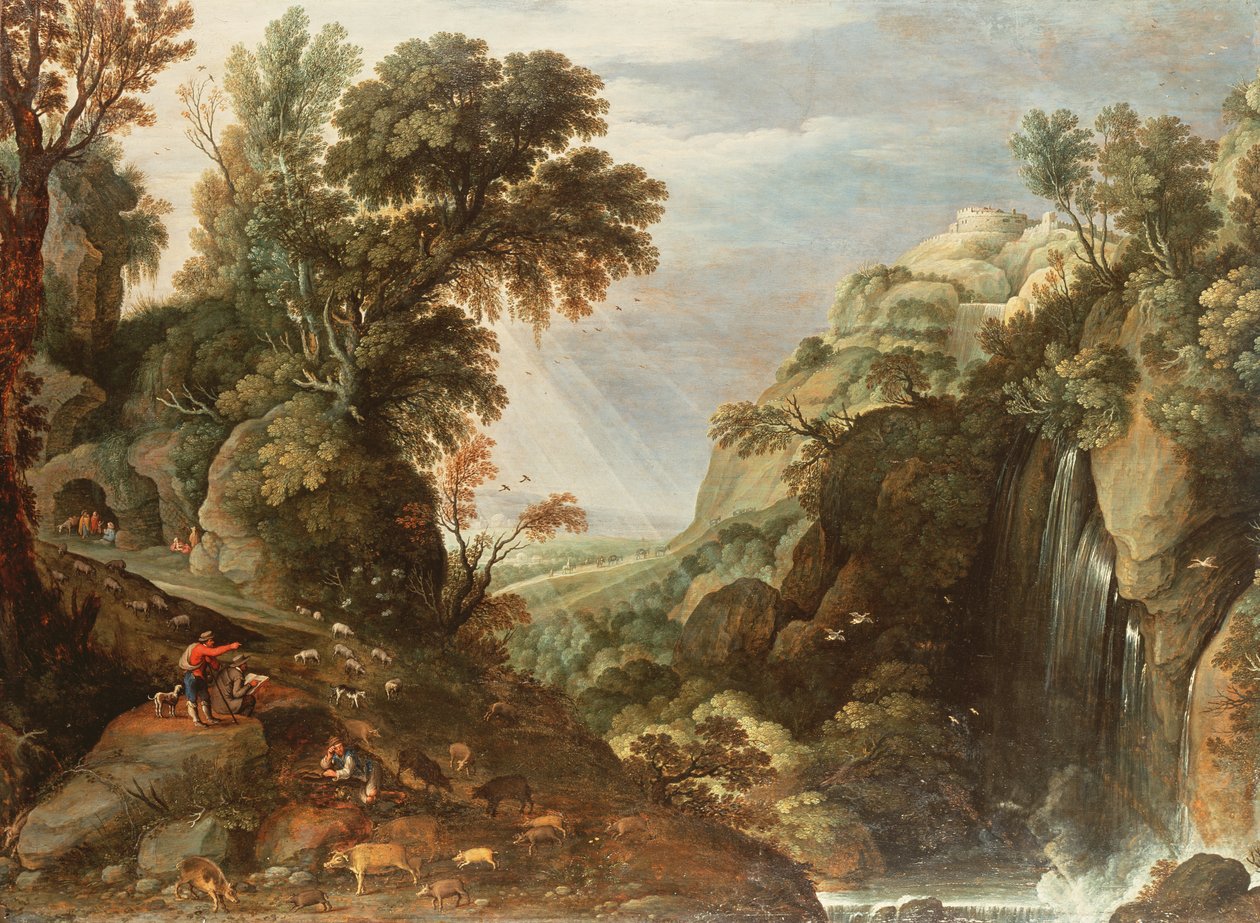 Klassisk landskap av Salomon van Ruisdael or Ruysdael