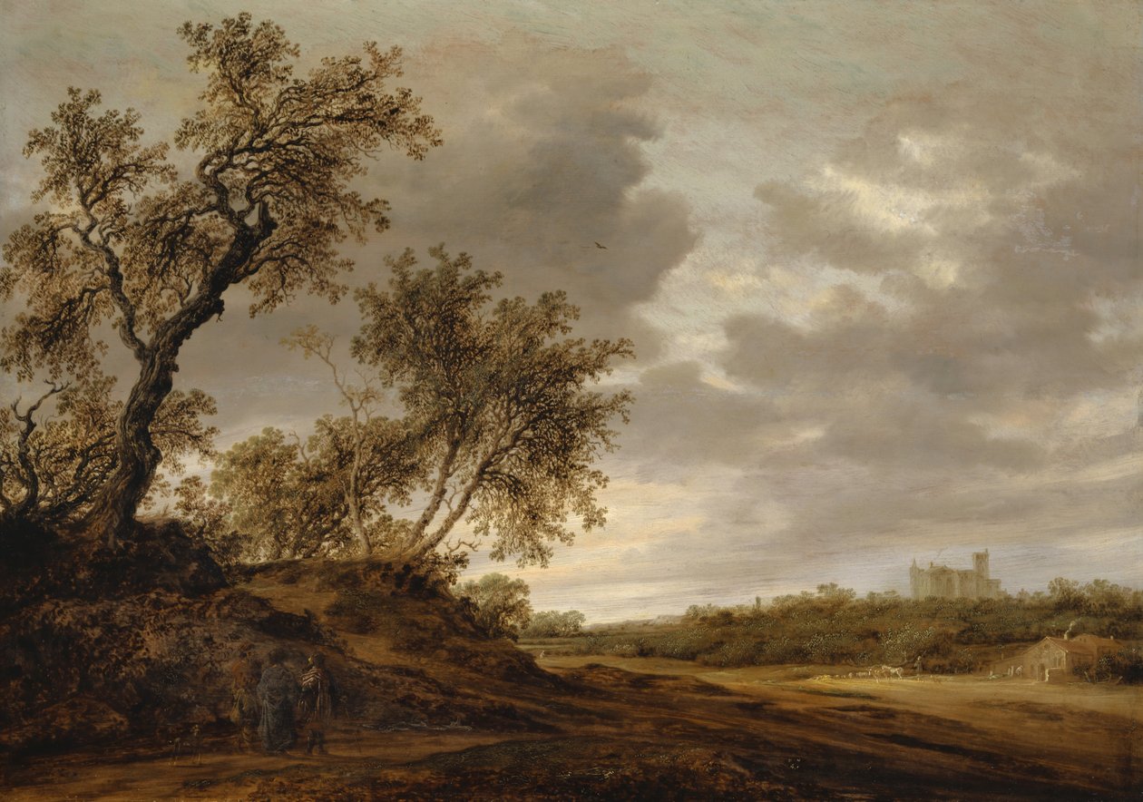 På vei til Emmaus, 1643 av Salomon van Ruisdael or Ruysdael