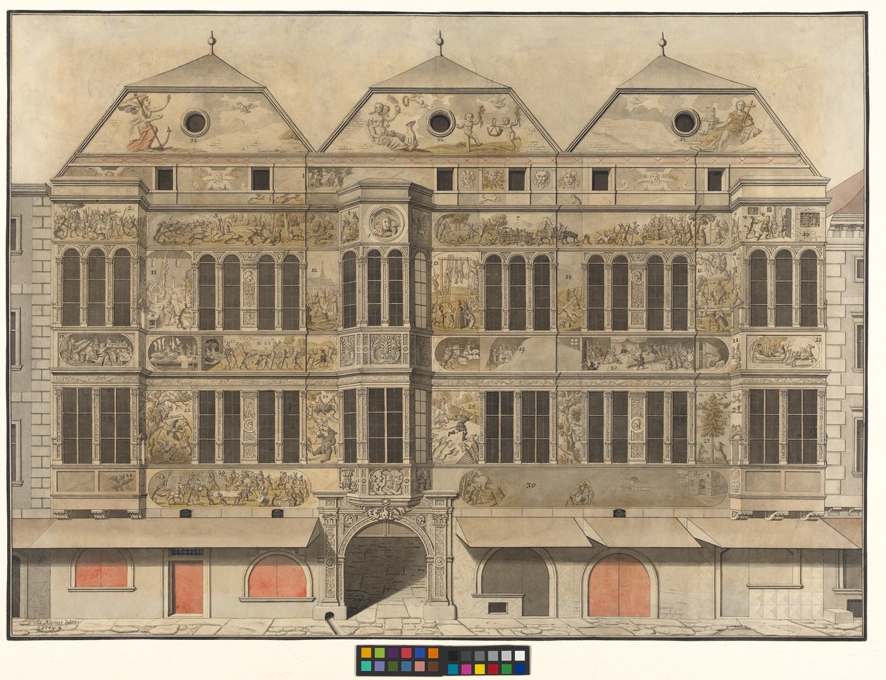 Hasenhaus i Kärntner Straße av Salomon Kleiner