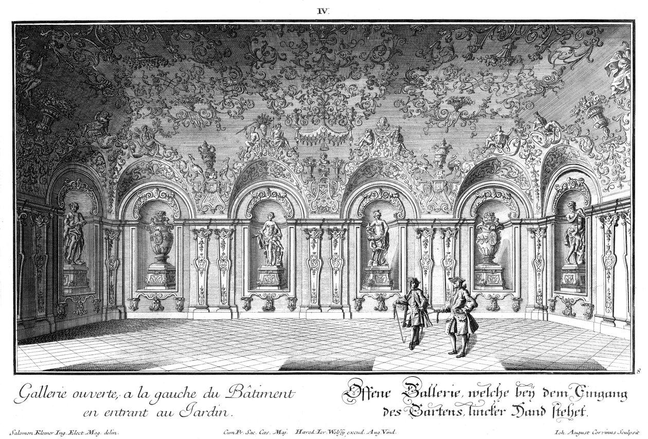 Åpent galleri i vestfløyen av Salomon Kleiner
