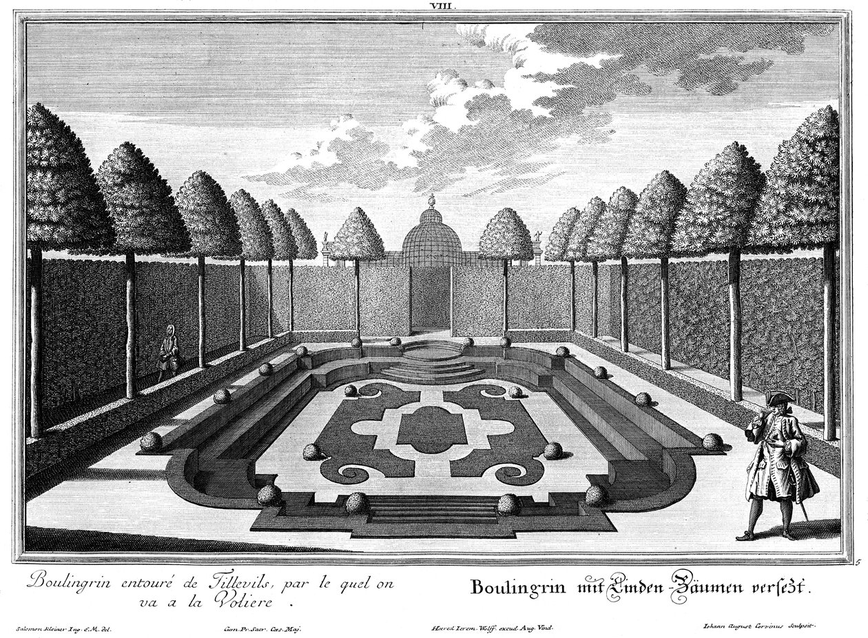 Brosjyre av Boulingrins i "Small Garden" av Salomon Kleiner