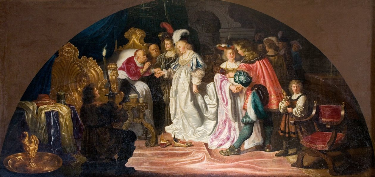 Takmaleri fra Kronborg Slot Danmark, ca.1642 av Salomon Koninck