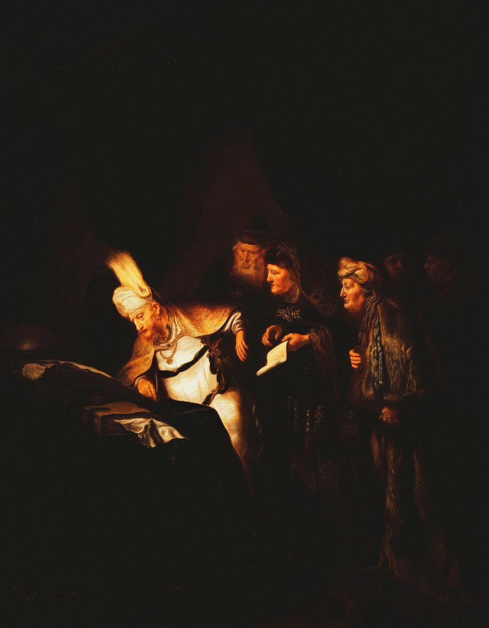 Pontius Pilatus nekter å endre inskripsjonen som skal plasseres på Kristi kors, 1641 av Salomon Koninck