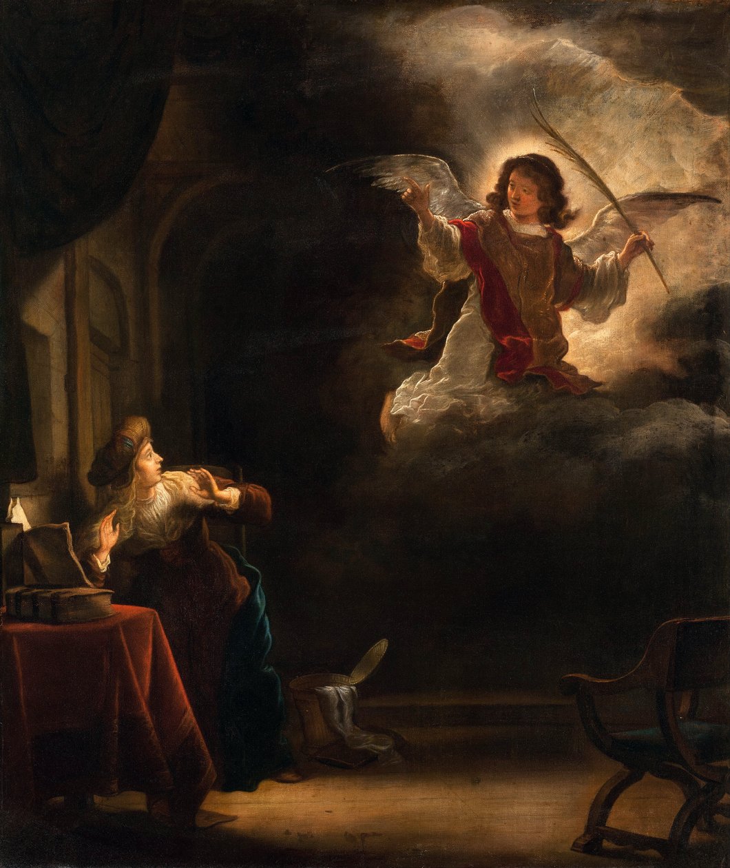 Bebudelsen - Maleri av Salomon Koninck (1609-1656) - 1655 - Olje på lerret - 72,5x61,5 - Hallwylska Museet, Stockholm av Salomon Koninck