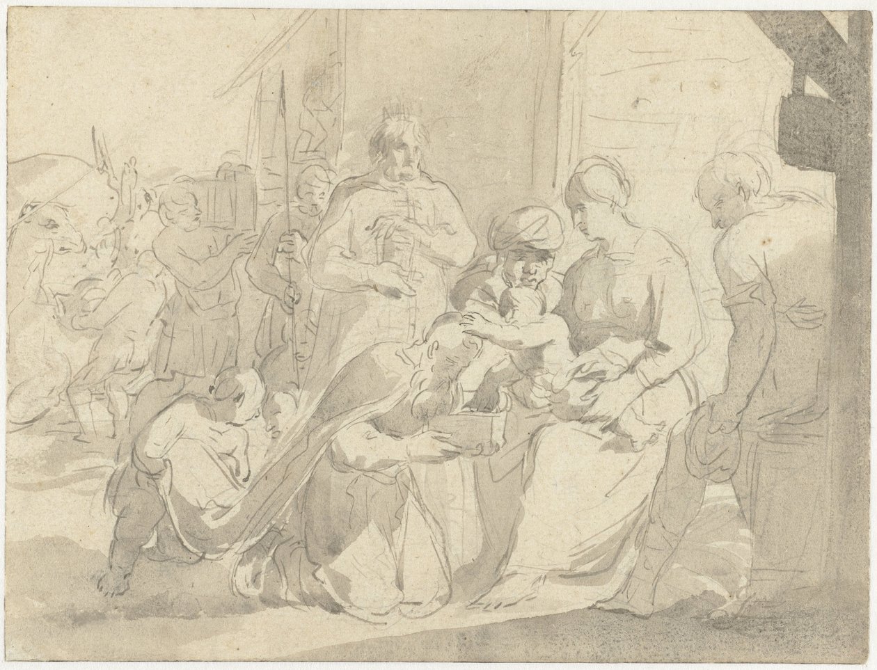 Tilbedelse av kongene av Salomon de Bray (attributed to)