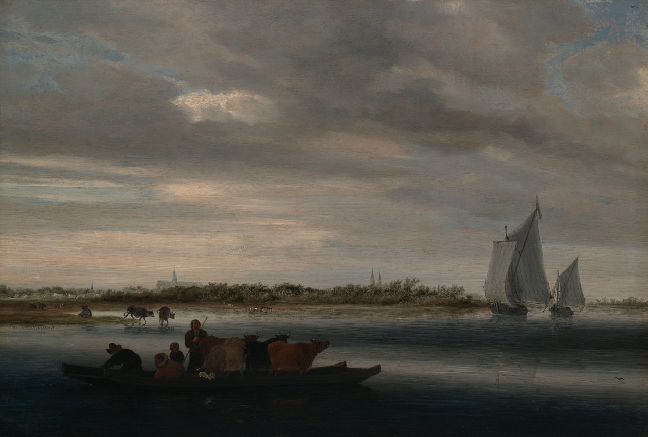 Utsikt over Alkmaar av Salomon van Ruysdael
