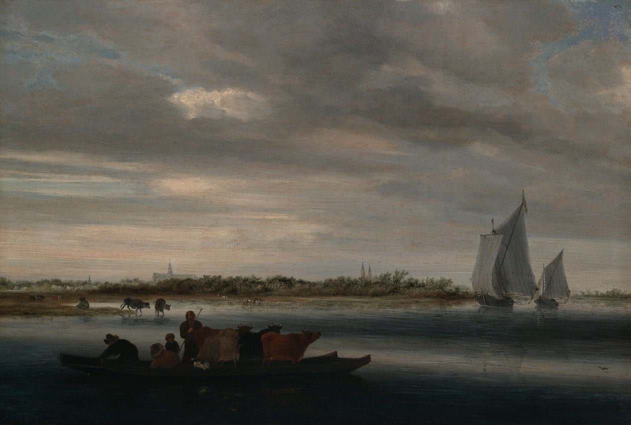 Utsikt over Alkmaar av Salomon van Ruysdael