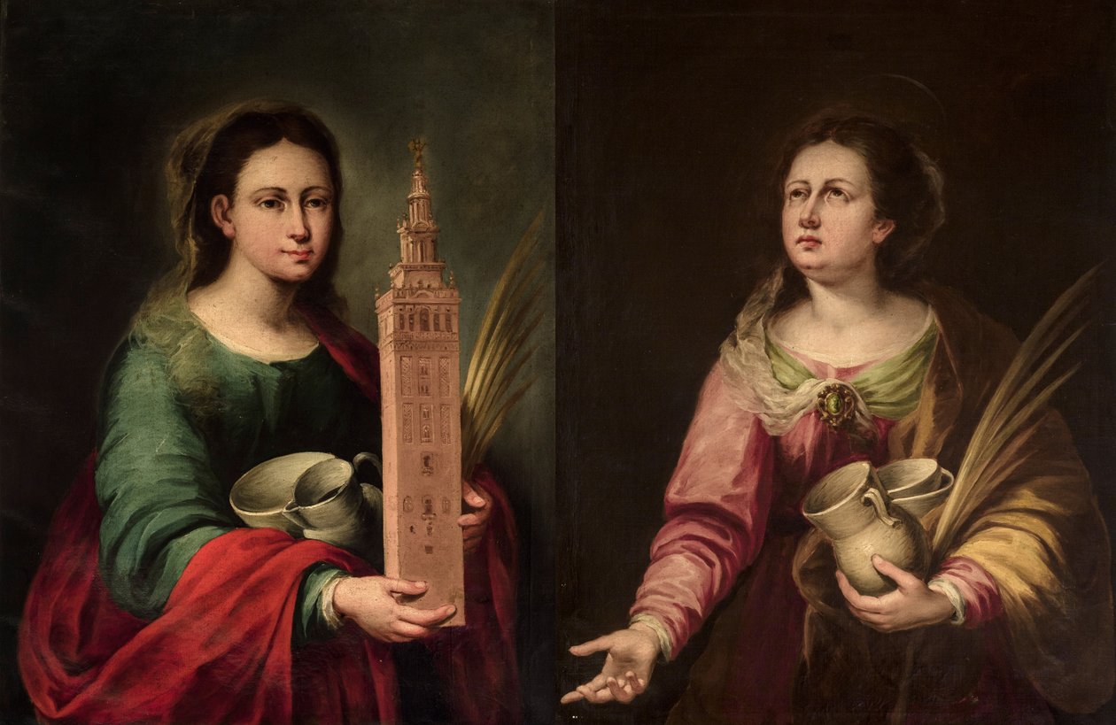 Julenissene Justa og Rufina av Salvador Gutiérrez de la Vega