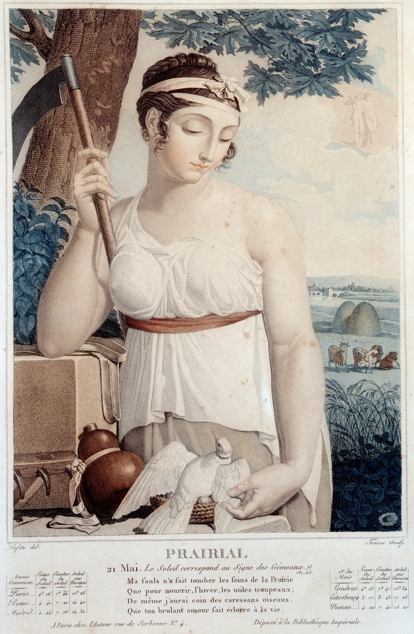 Revolusjonerende kalender for 21. mai: "Prairial: Solen er ved edelstenens tegn" av Salvadore Tresca