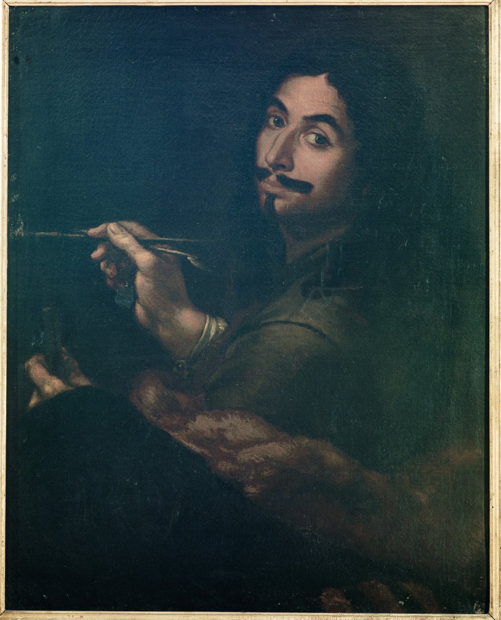 Selvportrett, ca. 1642 av Salvator Rosa