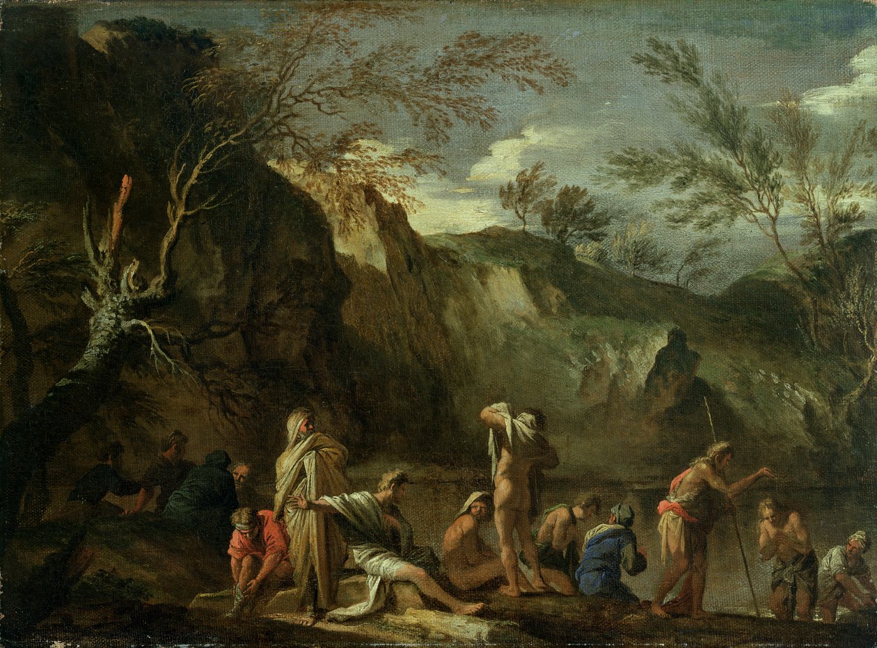 Kristi dåp av Salvator Rosa