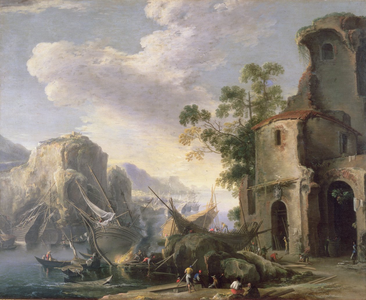 Utsikt over en bukt av Salvator Rosa
