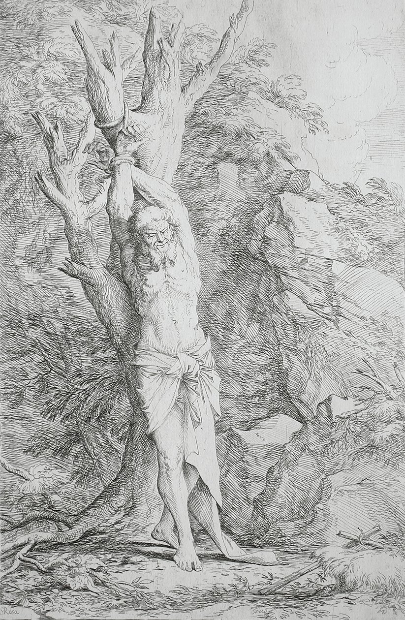 Albert, ledsager av Sankt Vilhelm av Salvator Rosa
