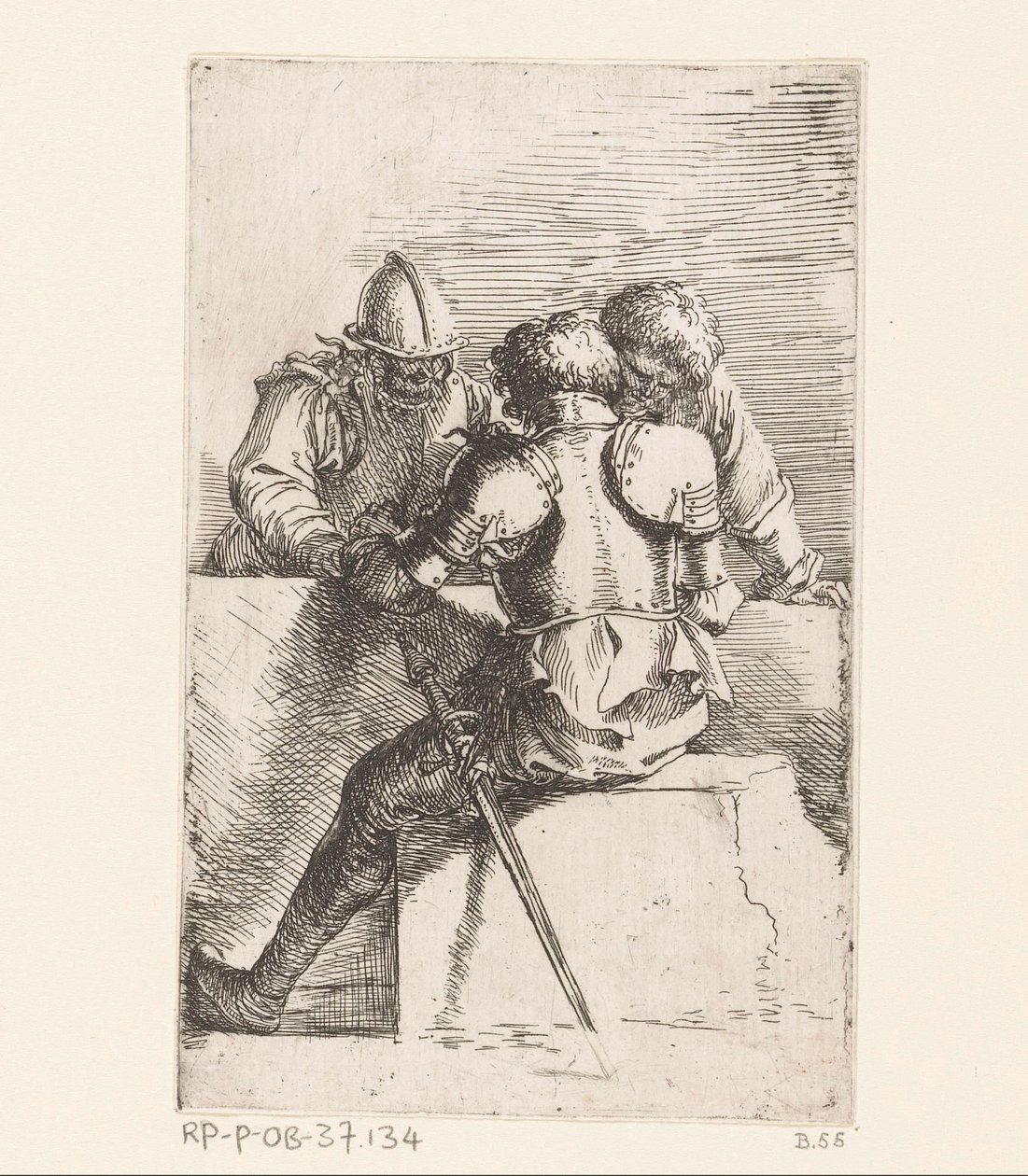 Tre soldater Små figurer (serietittel) Figur (serietittel) av Salvator Rosa
