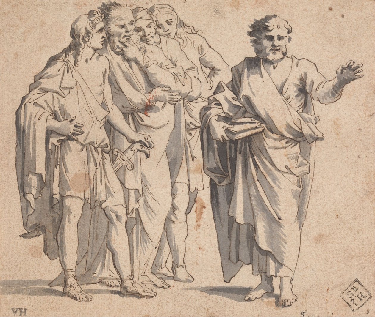 Figurgruppe av Salvator Rosa