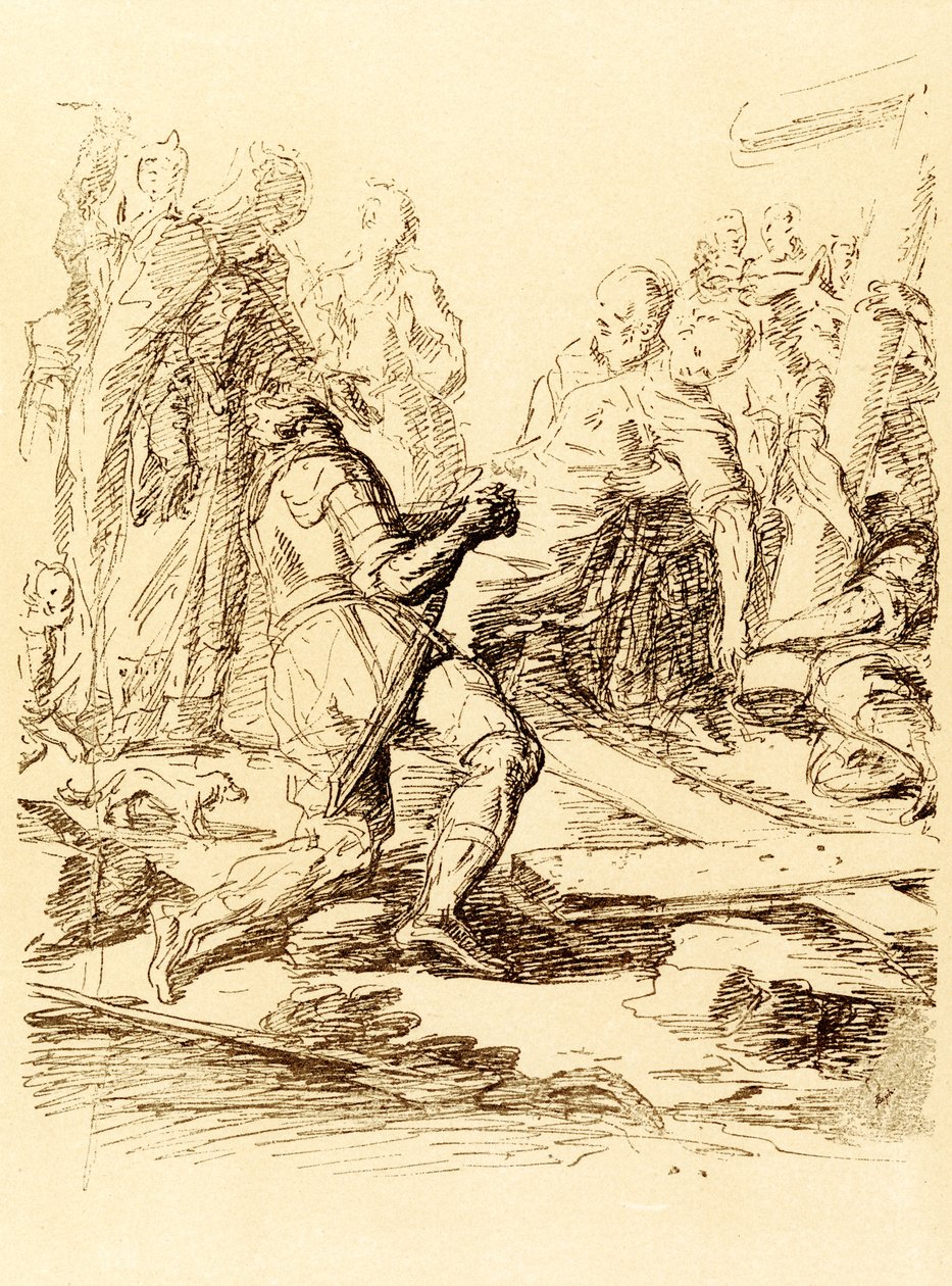 Funn av korset av Salvator Rosa