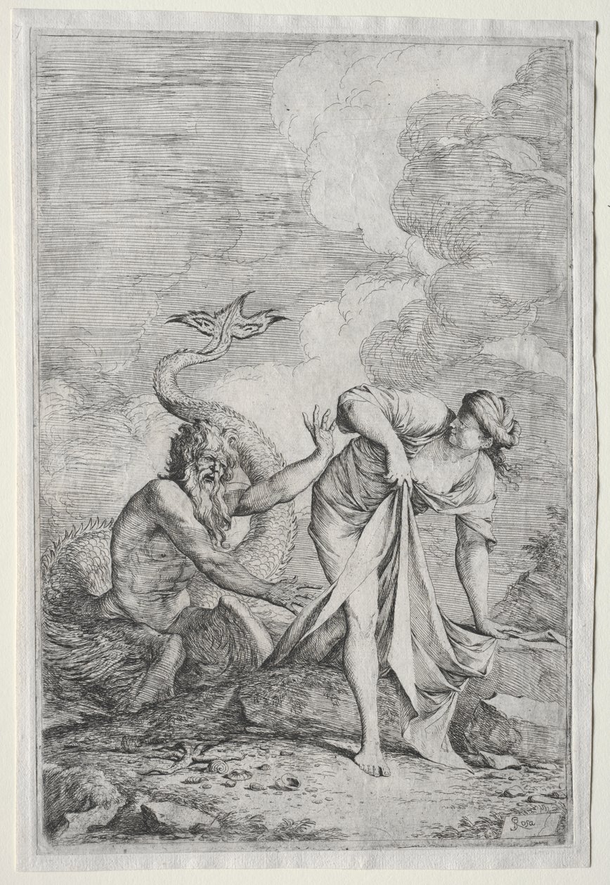 Glaucus og Scylla av Salvator Rosa