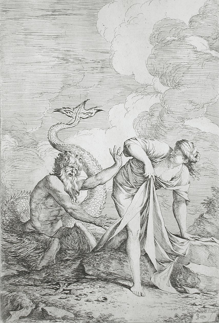 Glaukos og Skylla av Salvator Rosa