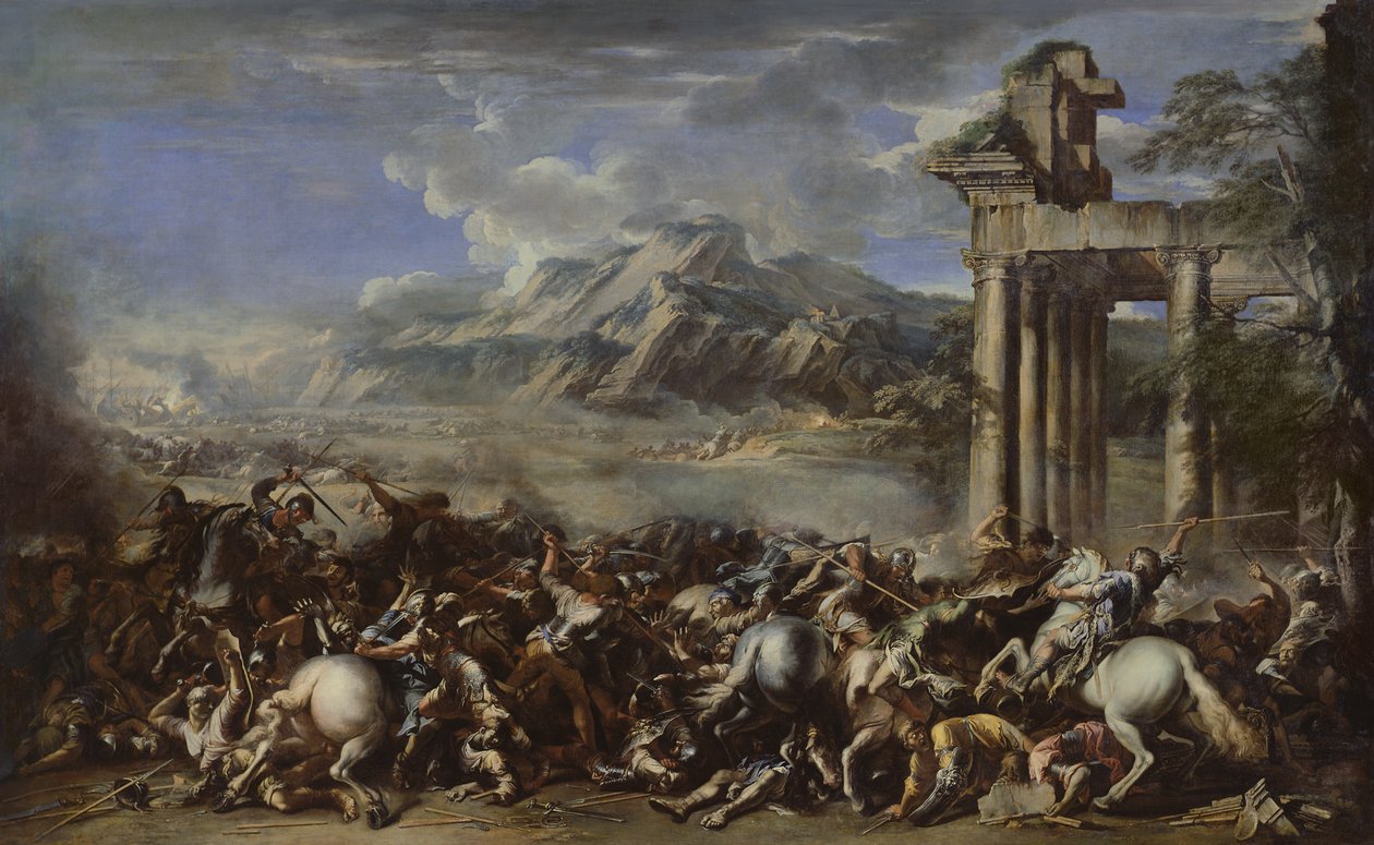 Heroisk kamp, 1652 av Salvator Rosa