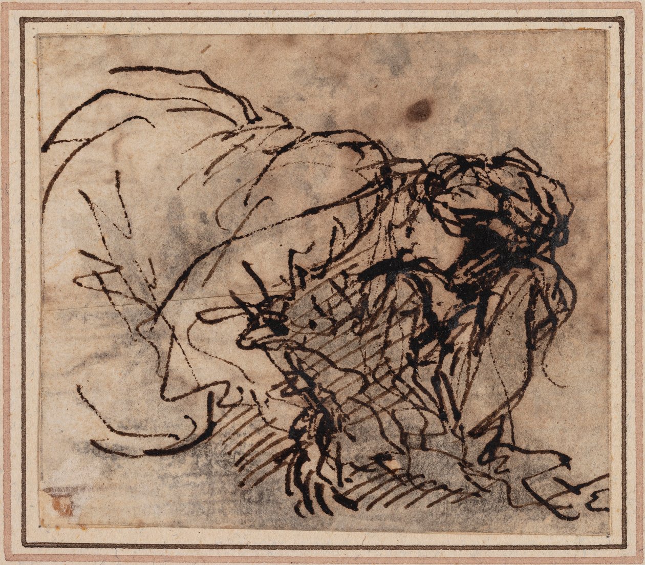 Kvinnestudie av Salvator Rosa