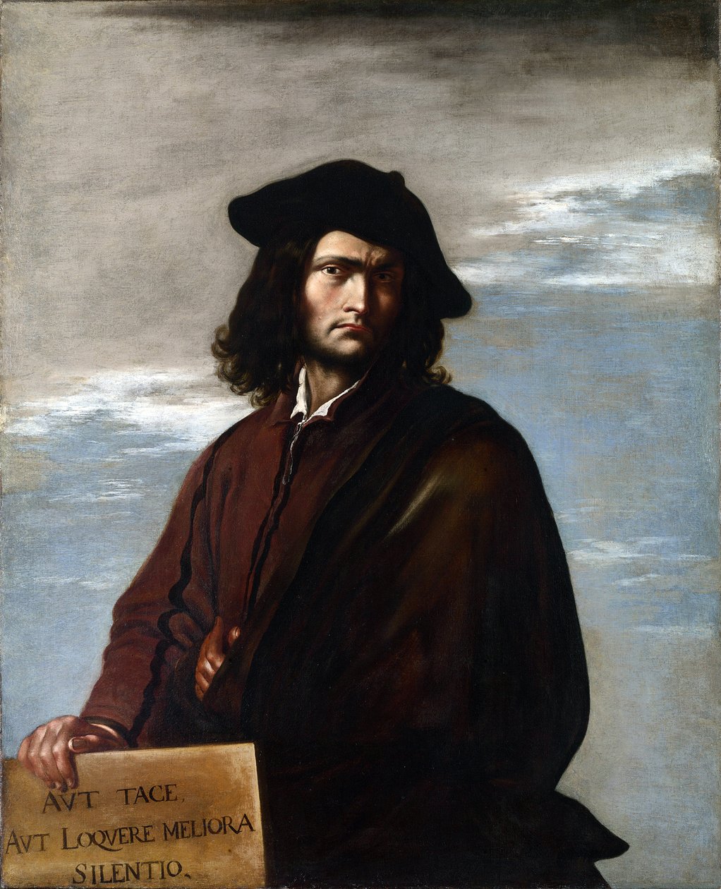 Selvportrett, ca. 1645 (olje på lerret) av Salvator Rosa