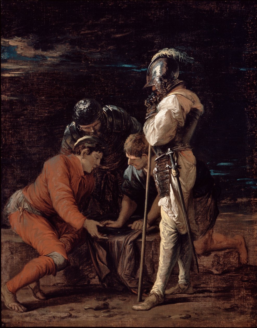 Soldater som spiller av Salvator Rosa