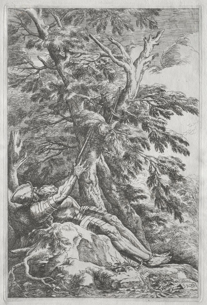 St. Vilhelm Eremitten av Salvator Rosa