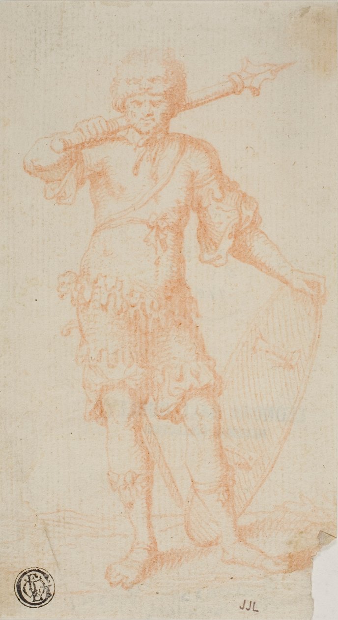 Stående kriger av Salvator Rosa