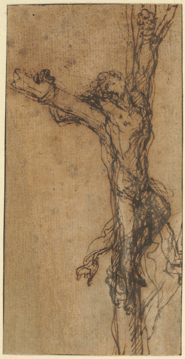 Studie for Polykrates’ korsfestelse av Salvator Rosa