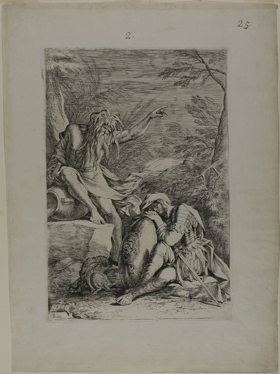 Drømmen om Aeneas av Salvator Rosa