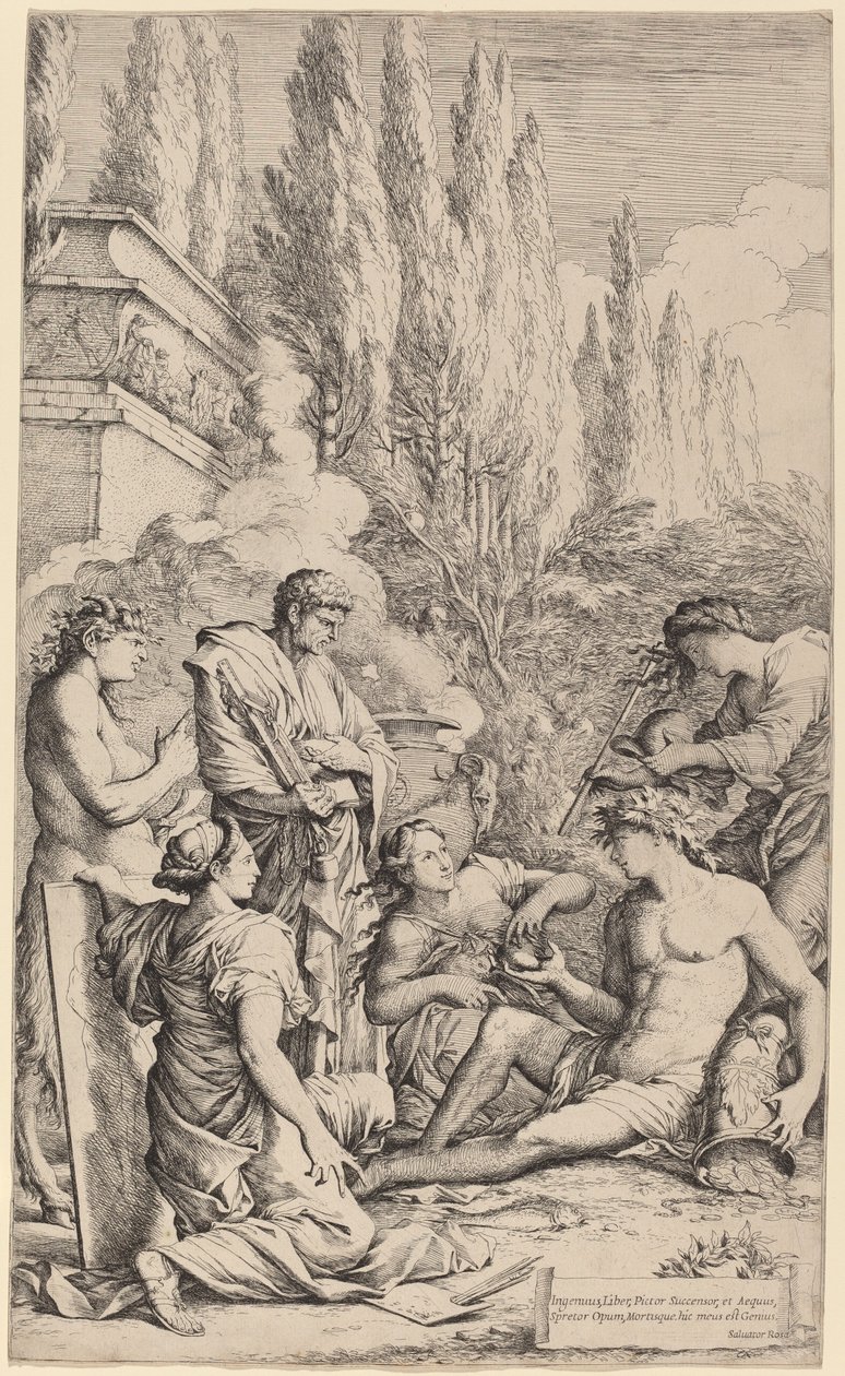 Geniet til Salvator Rosa av Salvator Rosa