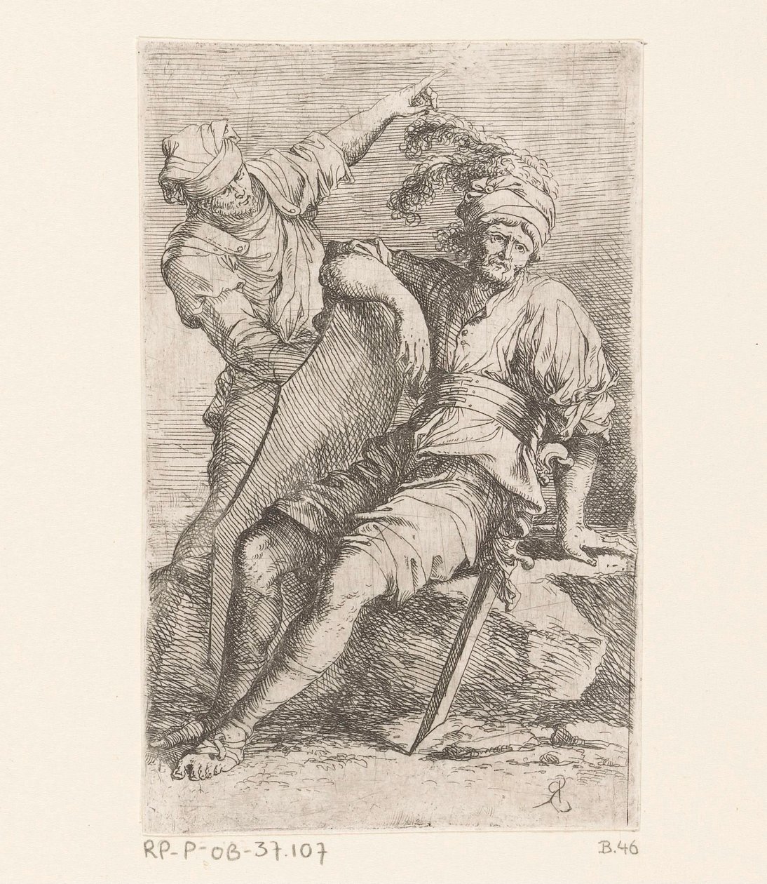 To soldater Små figurer (serietittel) Figur (serietittel) av Salvator Rosa