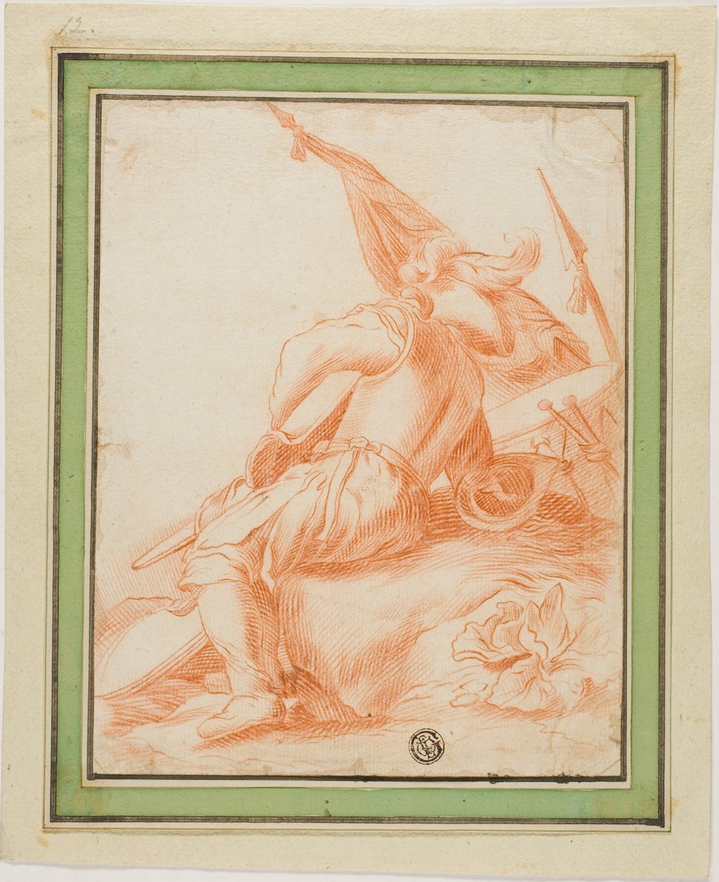Kriger i hvile av Salvator Rosa