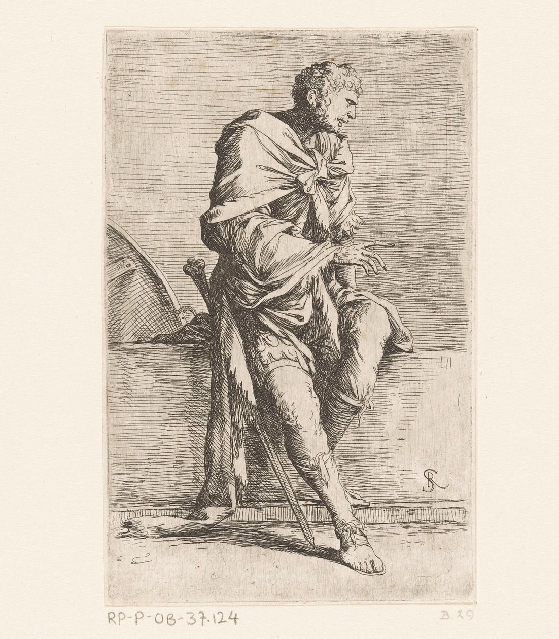 sittende soldat Små figurer (serietittel) Figur (serietittel) av Salvator Rosa